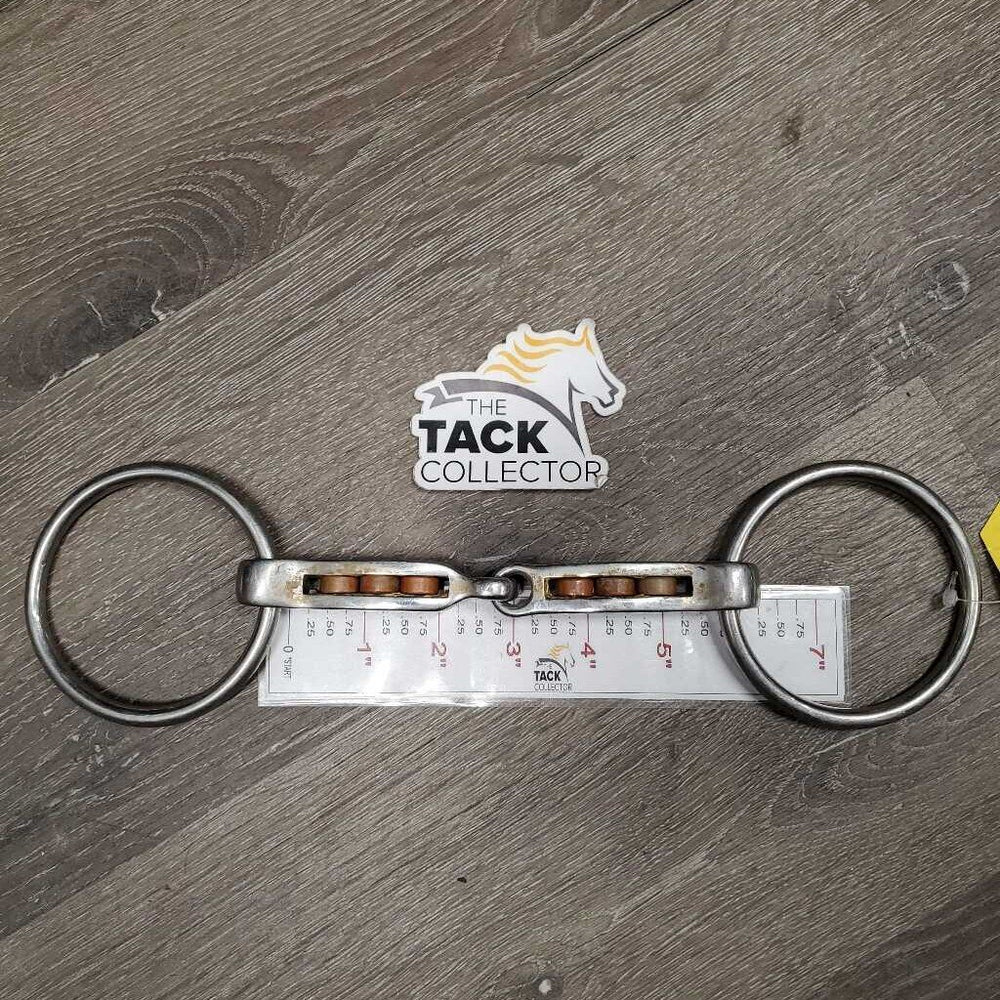 Magenis Copper Roller Loose Ring Snaffle Bit *gc, clean & dirty, residue, scuffs, stains