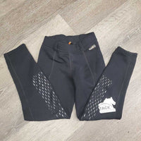 JUNIORS Winter Riding Tight Breeches, Pull On *gc/fair, seam rubs & frays, mnr hair, sm knee holes, pills, rubs
