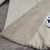 JUNIORS Light Riding Tight Breeches, Pull On *gc/fair, knee hole, undone knee stitching, pilly, rubs, dingy, seam frays
