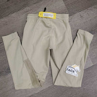 JUNIORS Light Riding Tight Breeches, Pull On *gc/fair, knee hole, undone knee stitching, pilly, rubs, dingy, seam frays
