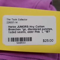 JUNIORS Hvy Cotton Breeches *gc, discolored patches, faded seams, older