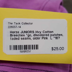 JUNIORS Hvy Cotton Breeches *gc, discolored patches, faded seams, older