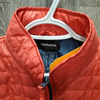 JUNIORS Puffy Quilt Vest, zipper *vgc, puckers, loose lining
