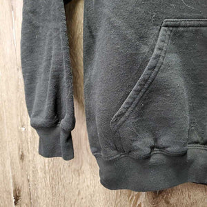 JUNIORS Sweatshirt Hoodie "love" *gc, cracking logo, pilly, rubs, faded