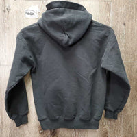 JUNIORS Sweatshirt Hoodie "love" *gc, cracking logo, pilly, rubs, faded
