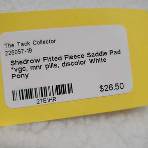 Fitted Fleece Saddle Pad *vgc, mnr pills, discolor