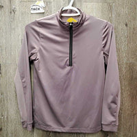 LS Sun Shirt, 1/3 Zip Up, mesh sleeves *vgc, mnr snags
