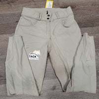 Hvy Euro Seat Breeches *gc/fair, dingy, v.stained/discolored seat & legs, puckers, stains
