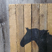 Rustic Reclaimed Wood Sign "because when I ride all I feel is FREE" *vgc, mnr dust, sm scuffs