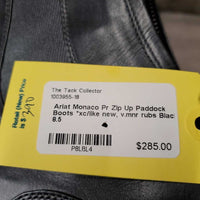 Pr Zip Up Paddock Boots *xc/like new, v.mnr rubs