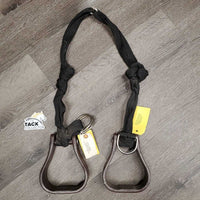 Pr Plastic Buddy Stirrups, Nylon Horn Straps *gc, dirt, v.knotted