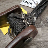 Pr Plastic Buddy Stirrups, Nylon Horn Straps *gc, dirt, v.knotted
