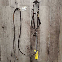 Soft Rolled Leather Arabian Show Halter, Fine Choke Chain, Soft Rolled Leather Lead Shank *vgc, chain
