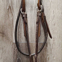 Soft Rolled Leather Arabian Show Halter, Fine Choke Chain, Soft Rolled Leather Lead Shank *vgc, chain