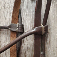 Soft Rolled Leather Arabian Show Halter, Fine Choke Chain, Soft Rolled Leather Lead Shank *vgc, chain