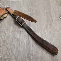 Western Breastcollar, Fleece *fair, older, cracking, clumpy, rusty, dry, stiff, deep ripples, zholes
