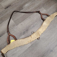 Western Breastcollar, Fleece *fair, older, cracking, clumpy, rusty, dry, stiff, deep ripples, zholes