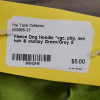 Fleece Dog Hoodie *vgc, pilly, mnr hair & clumpy
