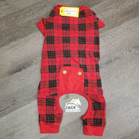 Cotton Dog Pajamas *gc, mnr hair, dirt, faded