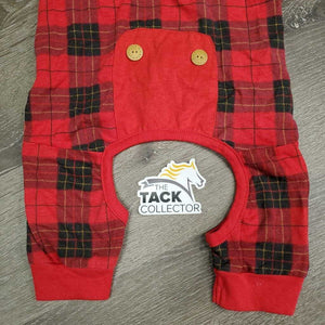 Cotton Dog Pajamas *gc, mnr hair, dirt, faded