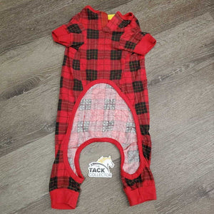 Cotton Dog Pajamas *gc, mnr hair, dirt, faded