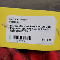 Cotton Dog Pajamas *gc, mnr hair, dirt, faded
