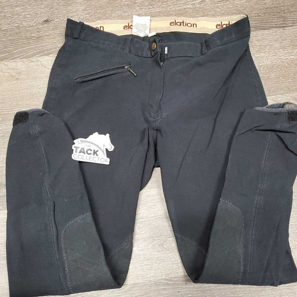 Euro Seat Breeches *gc, faded, seam puckers, older, undone/pulled seat seam