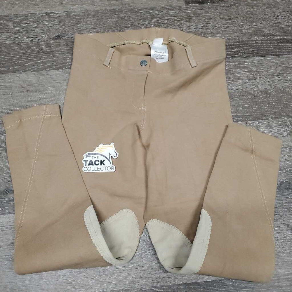 Hvy Cotton Breeches, Pull On *gc, v.hairy, seat rubs & pills, older