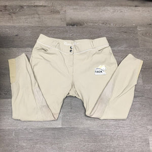 Euro Seat Breeches *gc, seam puckers, discolored/stained seat & legs, mnr snags, rubs & pills