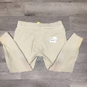 Euro Seat Breeches *gc, seam puckers, discolored/stained seat & legs, mnr snags, rubs & pills