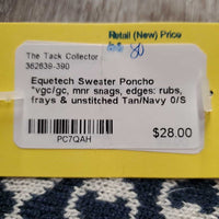 Sweater Poncho *vgc/gc, mnr snags, edges: rubs, frays & unstitched
