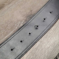 Wide Snakeskin Print Leather Belt, Spur Buckle *vgc, clean, mnr bends, rubs, scratches & scuffs
