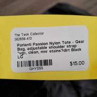 Nylon Tote - Gear Bag, adjustable shoulder strap *vgc, clean, mnr stains?dirt
