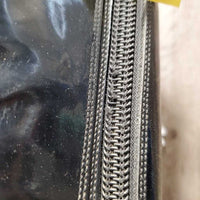 Patent Dress Boots, Brown Boot Bag *gc, older, rubs, peeled, creases, Zips: gunky & threads
