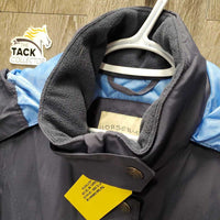 Light Winter Jacket, zipper, hood *gc, clean, older, faded
