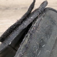 Pr Closed Front Boots, velcro *fair, faded, snags, hairy velcro, mnr dirt, edges: frayed & holey