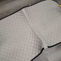 Quilt Dressage Saddle Pad *gc, mnr rubs, stains, threads, mnr hair
