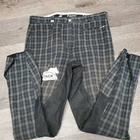 Full Seat Riding Breeches *gc/fair, older, faded, missing belt loop, stains, weak velcro
