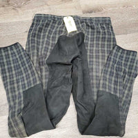 Full Seat Riding Breeches *gc/fair, older, faded, missing belt loop, stains, weak velcro
