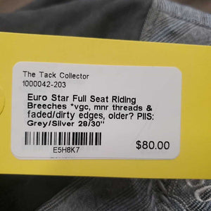 Full Seat Riding Breeches *vgc, mnr threads & faded/dirty edges, older?