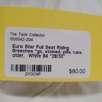Full Seat Riding Breeches *gc, stained, pills, rubs, older
