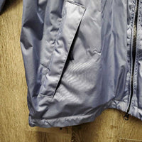 Rain Jacket, zipper, mesh lining "Equi-Products"| *vgc, older, clean, puckers, clumpy fleece
