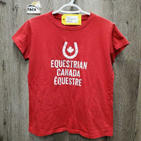 SS T Shirt "Equestrian Canada" *vgc, hair, pits, stains, rubs
