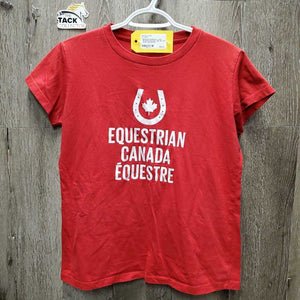 SS T Shirt "Equestrian Canada" *vgc, hair, pits, stains, rubs