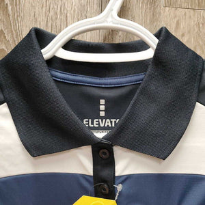 SS Polo Shirt, 1/4 Button Up "RMSJ" Champ, tag *new