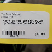 SS Polo Sun Shirt, 1/2 Zip Up *xc/like new
