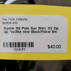 SS Polo Sun Shirt, 1/2 Zip Up *xc/like new