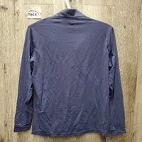 LS Sun Shirt, 1/4 Zip Up "TBird", Mesh Sleeves *vgc/xc, mnr threads
