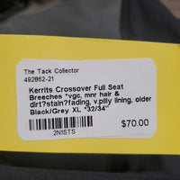 Full Seat Breeches *vgc, mnr hair & dirt?stain?fading, v.pilly lining, older
