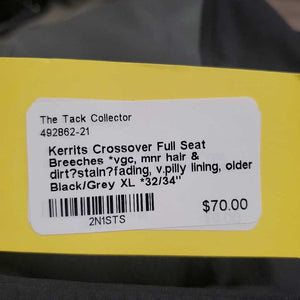 Full Seat Breeches *vgc, mnr hair & dirt?stain?fading, v.pilly lining, older